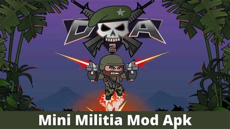 New mini militia mod on cartoon .